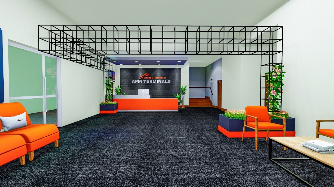 APM Terminals, Interior, Bright Pixels