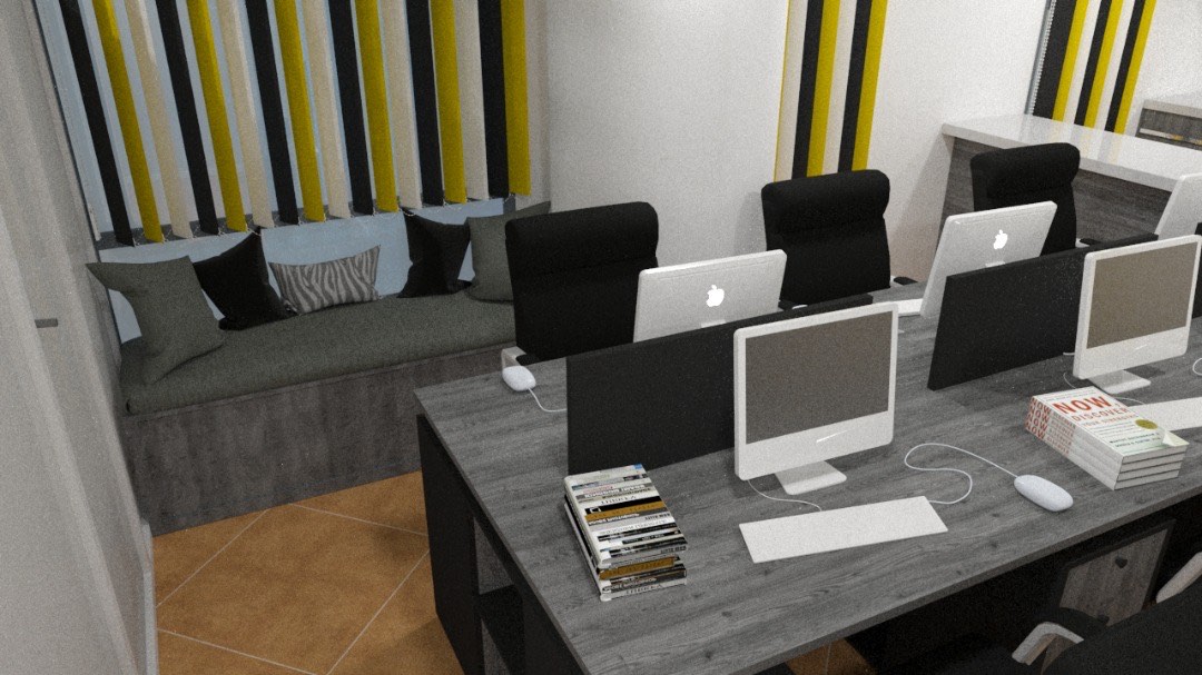 Interior Brand Wall, Bright Pixels