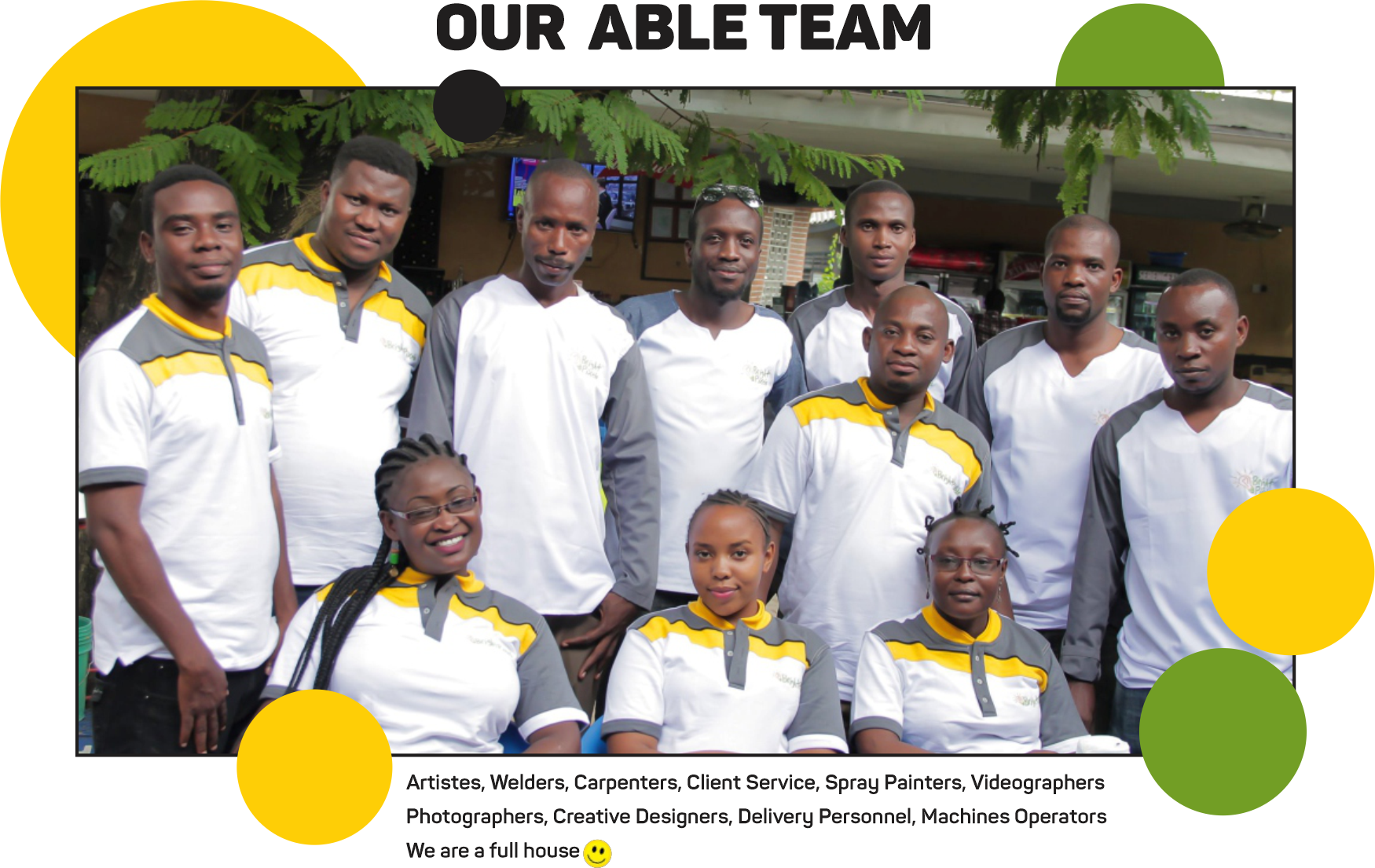 The Bright Pixels team &ndash; our able team
